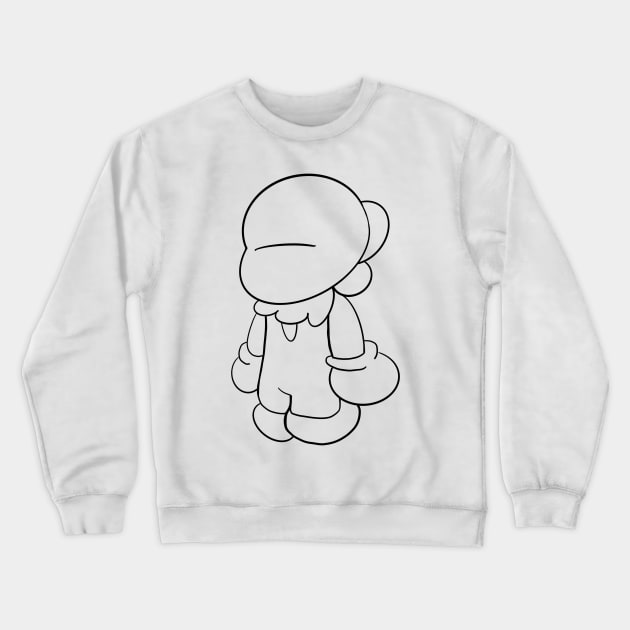 just my friend the plumber ecopop line art Crewneck Sweatshirt by jorge_lebeau